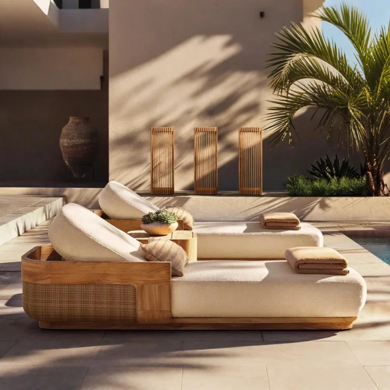 Outdoor Furniture Lounge Set - Set di Sdraio e Lettini da