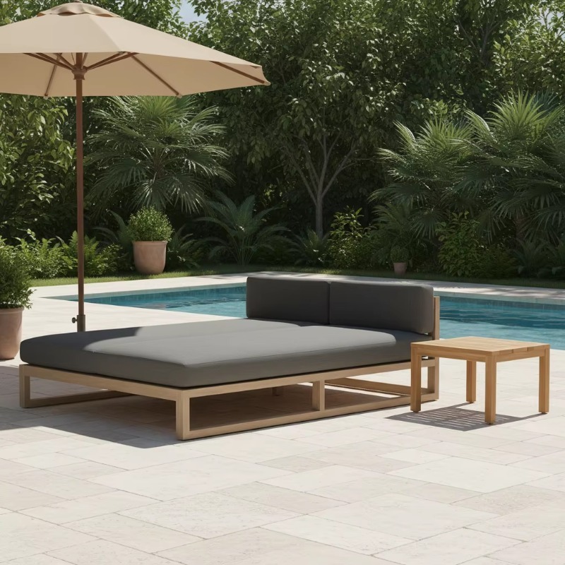 Outdoor Daybed Furniture - Lettino Prendisole da Esterno a Due