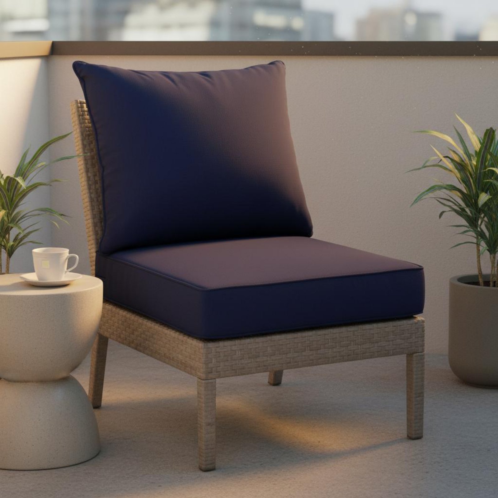 Outdoor Furniture Cushions - Set di Cuscini per Sedie da