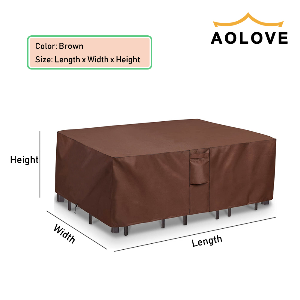 Marrone 420D HEAVY DUTY Copert - Outdoor Furniture Nearby recensione e prezzo