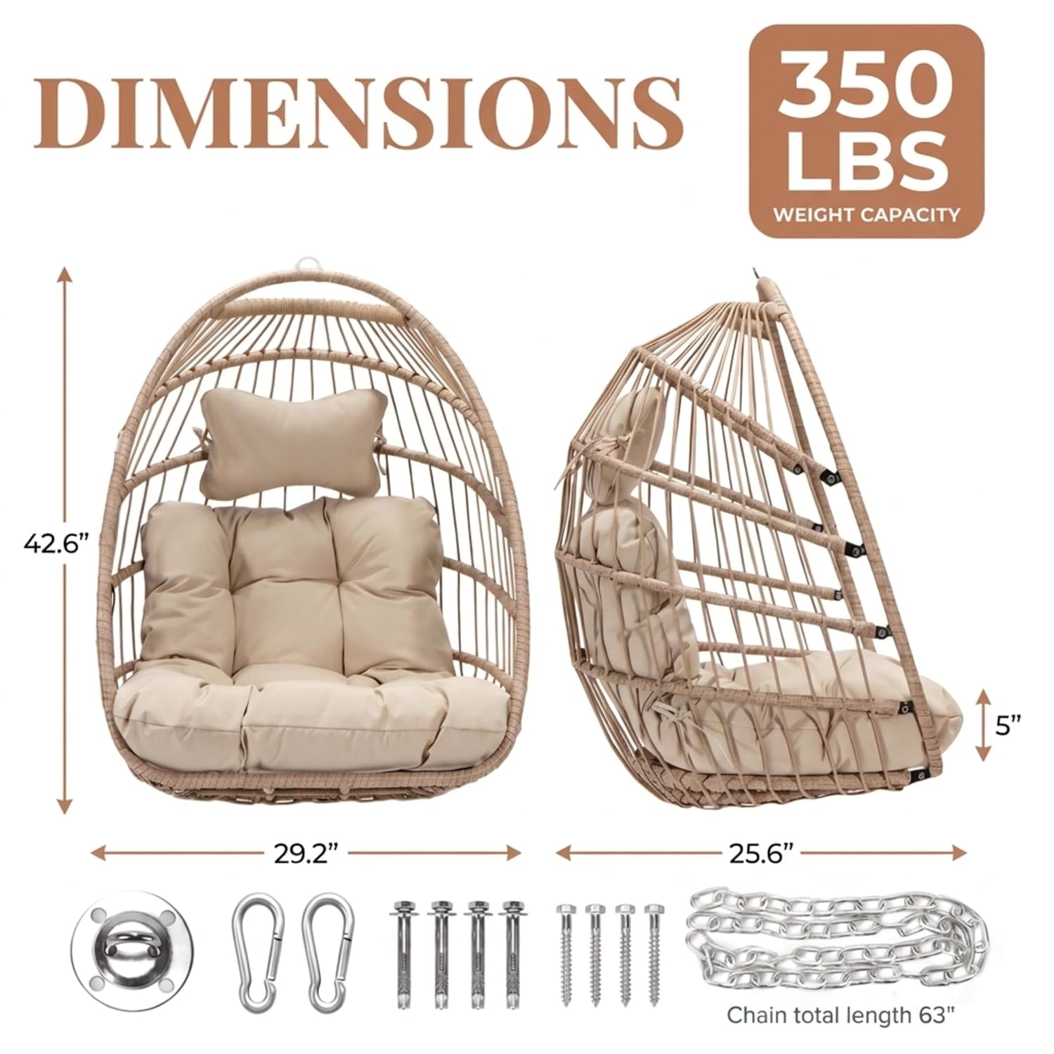 Sedia a dondolo a uovo da este - Outdoor Furniture Without Cushions recensione e prezzo