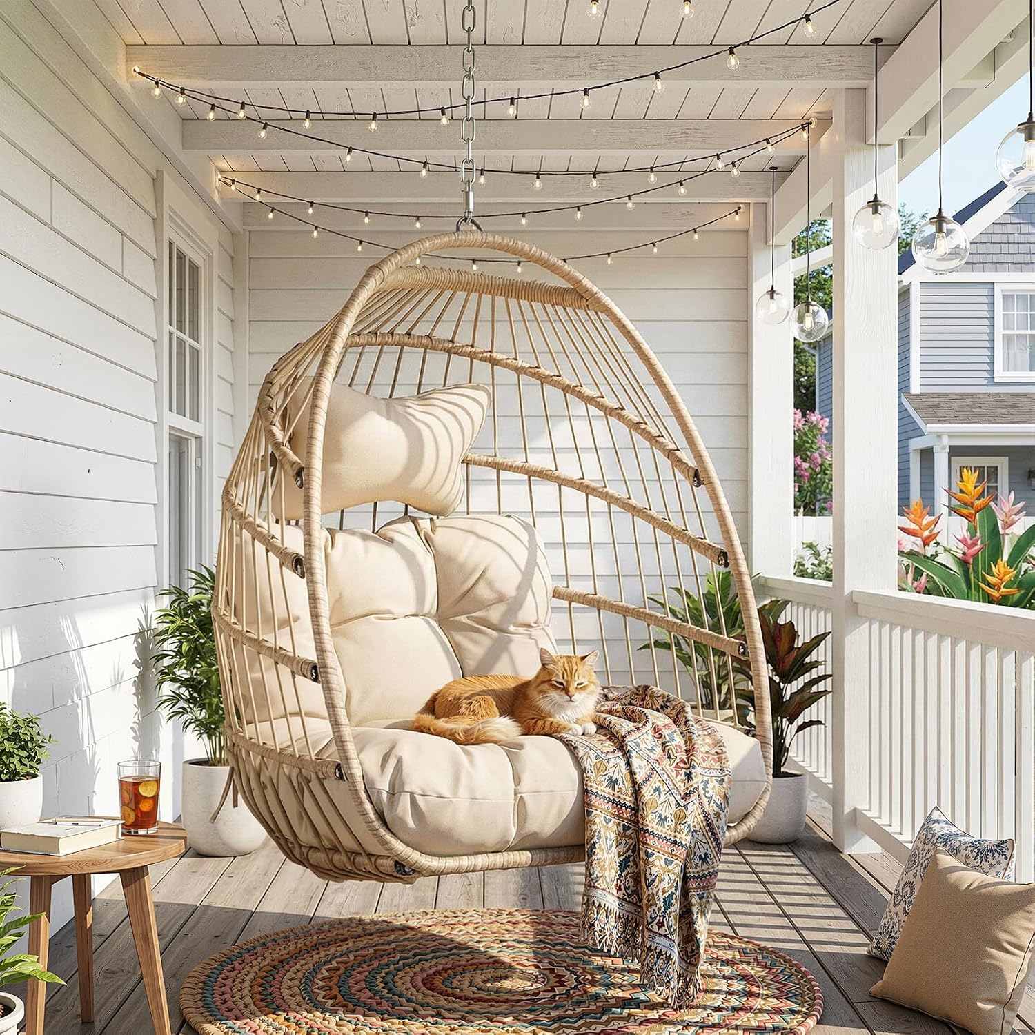 Sedia a dondolo sospesa in vim - Outdoor Furniture Without Cushions recensione e prezzo