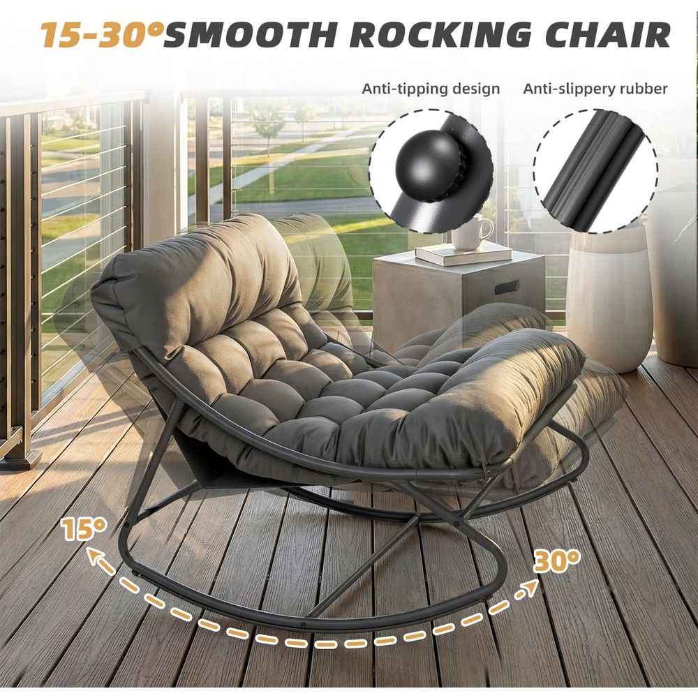 Poltrona a dondolo Papasan ove - Outdoor Furniture Without Cushions recensione e prezzo