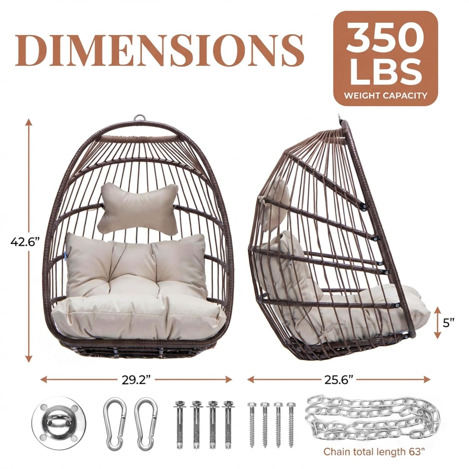 Sedia a dondolo a uovo da este - Outdoor Furniture Without Cushions recensione e prezzo