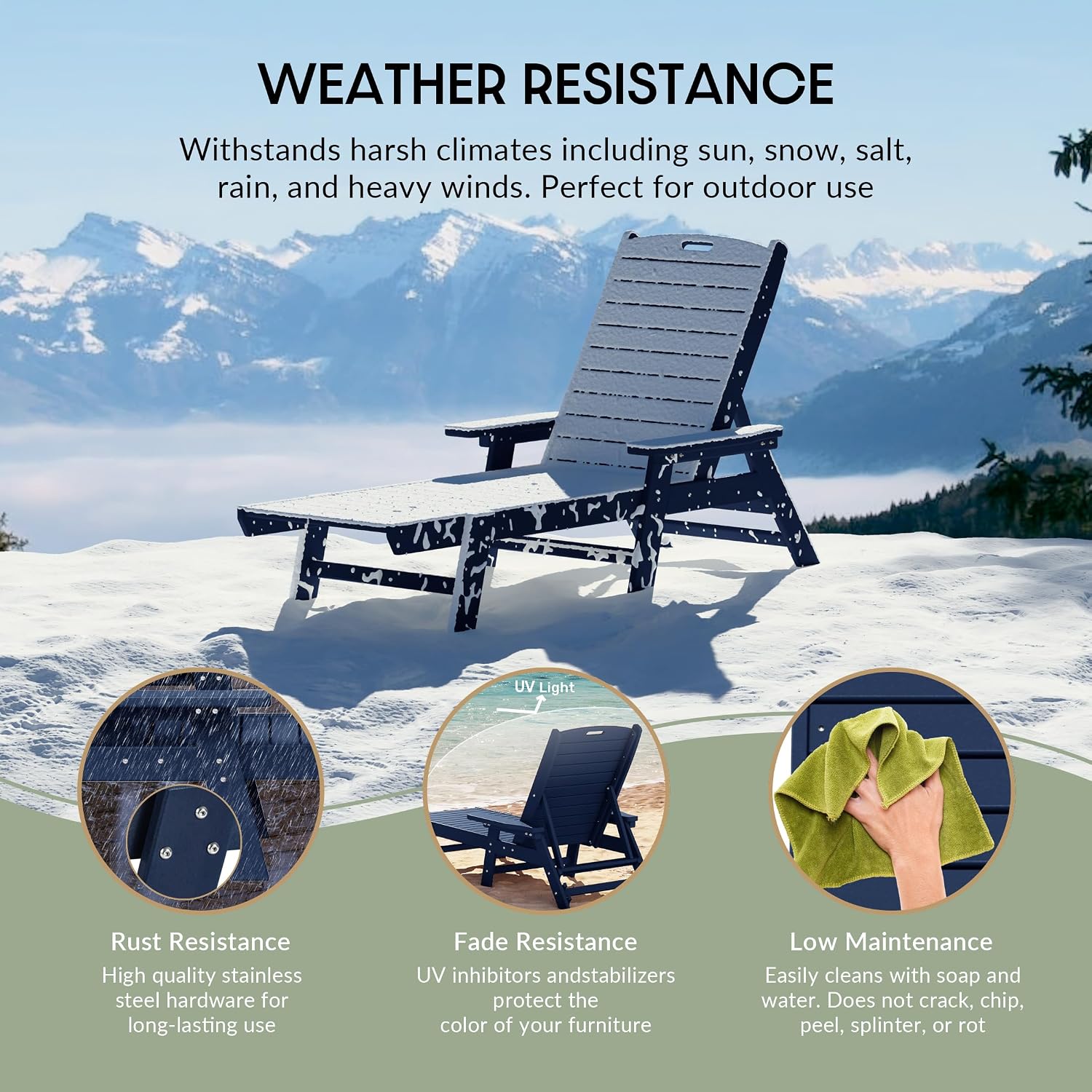 Chaise longue reclinabile in p - Outdoor Furniture Lounge Set recensione e prezzo