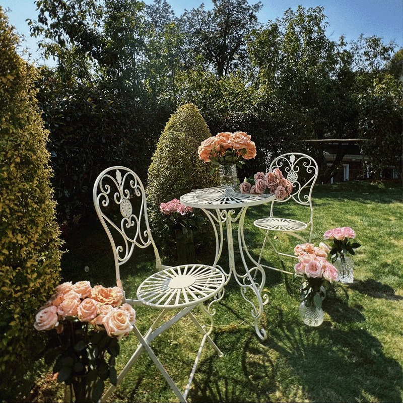 Tavolo e Sedie in Ferro Stile  - Outdoor Furniture For Cafe recensione e prezzo