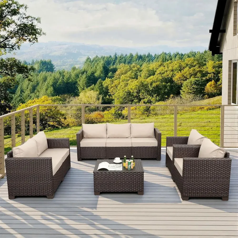 Set di mobili da giardino in 5 - Outdoor Furniture With Storage For Cushions recensione e prezzo