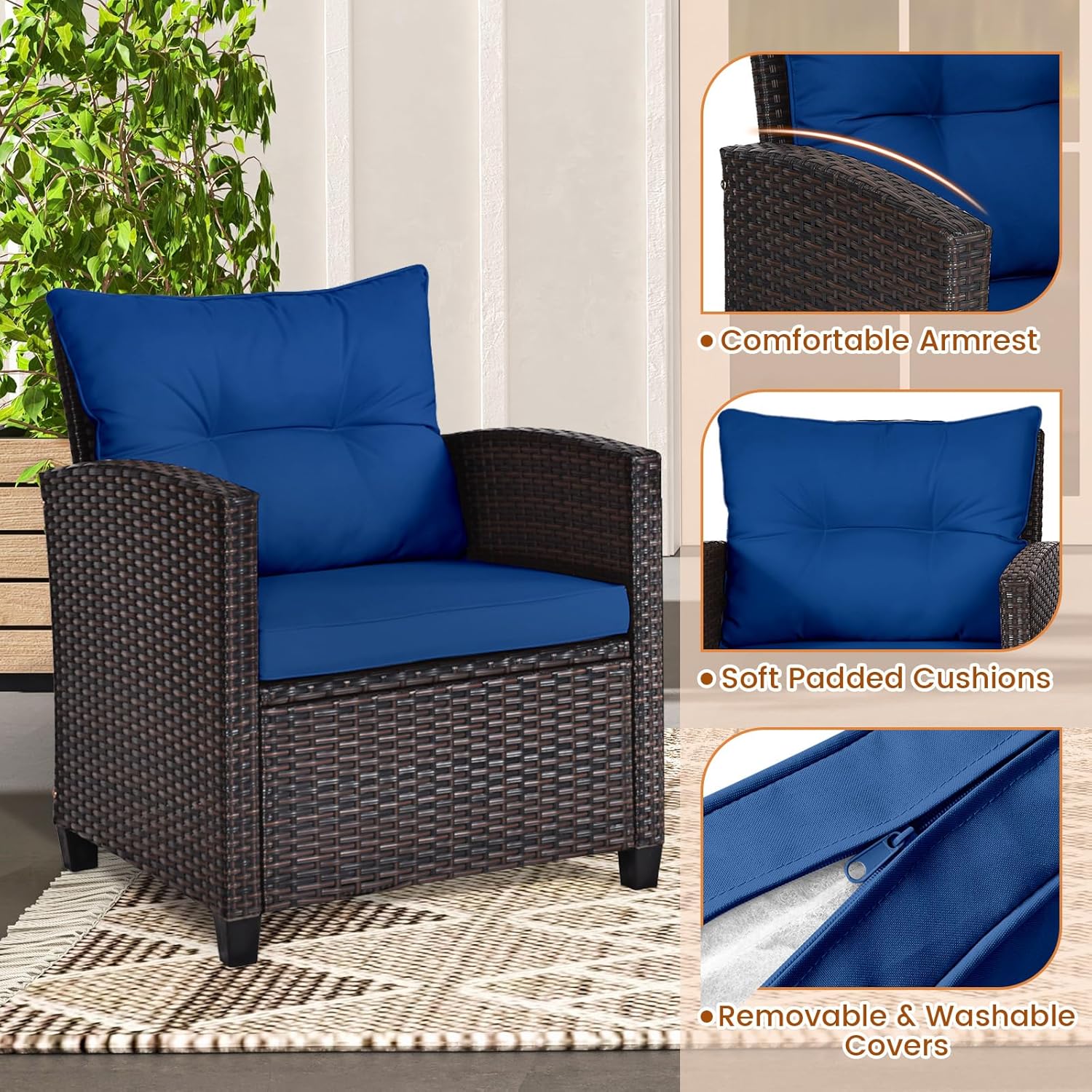 Set da bistrot da esterno in v - Outdoor Furniture Cushions recensione e prezzo